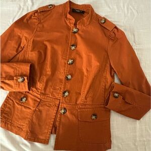 Talbots- Petite- S/M - Jacket- Burnt Orange with buttons, No flaws- Like New